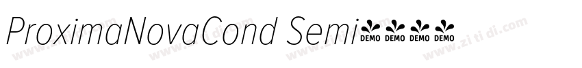 ProximaNovaCond Semi字体转换